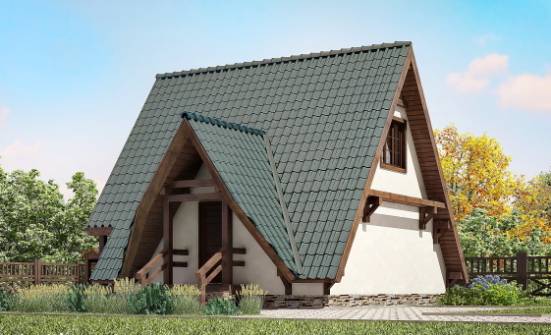 070-003-П Проект двухэтажного дома с мансардой, уютный домик из дерева Майкоп | Проекты домов от House Expert