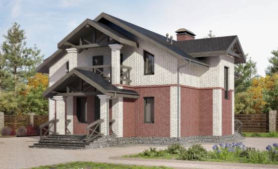160-014-Л Проект двухэтажного дома, доступный домик из бризолита Майкоп | Проекты домов от House Expert