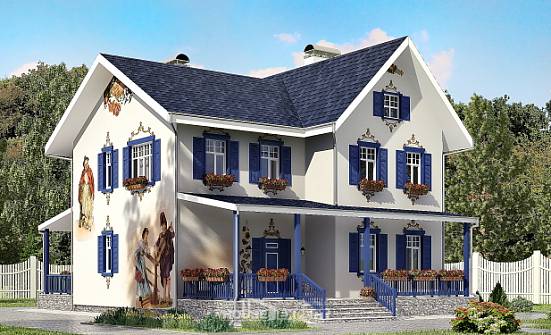 180-003-П Проект двухэтажного дома, простой дом из кирпича Майкоп | Проекты домов от House Expert