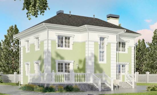 155-005-П Проект двухэтажного дома, недорогой коттедж из арболита Майкоп | Проекты домов от House Expert
