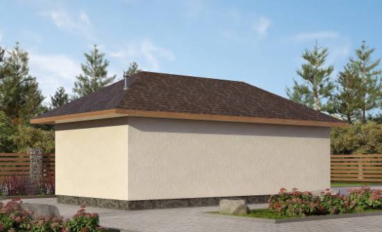 040-001-П Проект гаража из пеноблока Майкоп | Проекты одноэтажных домов от House Expert