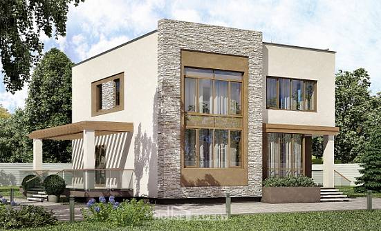 185-001-П Проект двухэтажного дома, классический дом из бризолита Майкоп | Проекты домов от House Expert