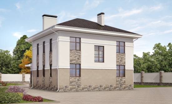 150-014-П Проект двухэтажного дома, классический дом из арболита Майкоп | Проекты домов от House Expert