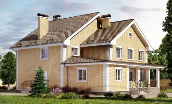 320-003-Л Проект двухэтажного дома, просторный домик из твинблока Майкоп | Проекты домов от House Expert