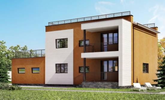 180-012-П Проект двухэтажного дома, гараж, просторный домик из кирпича Майкоп | Проекты домов от House Expert