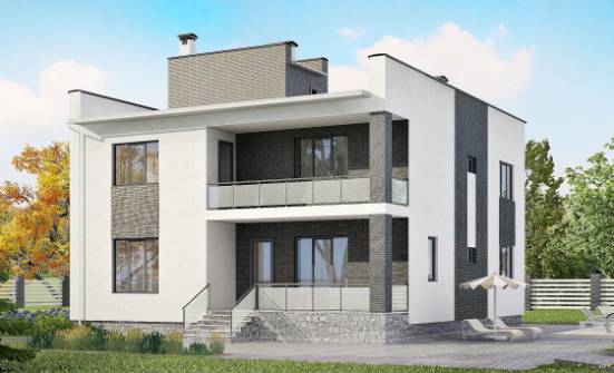 225-001-П Проект двухэтажного дома, просторный коттедж из поризованных блоков Майкоп | Проекты домов от House Expert