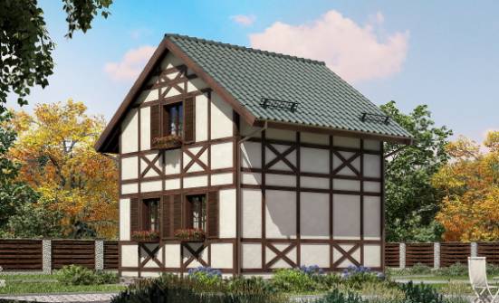 060-002-П Проект двухэтажного дома мансардой, красивый домик из дерева Майкоп | Проекты домов от House Expert