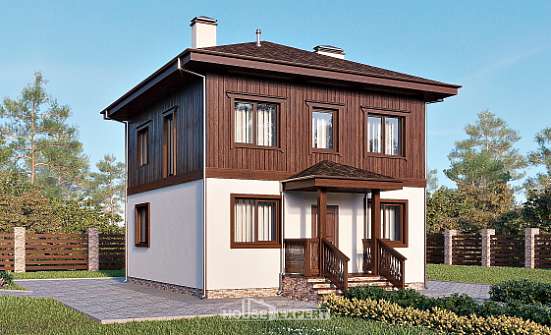100-006-Л Проект двухэтажного дома, простой дом из керамзитобетонных блоков Майкоп | Проекты домов от House Expert