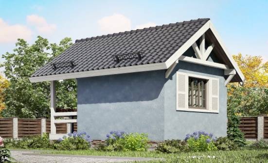 020-001-Л Проект одноэтажного дома, доступный коттедж из бревен Майкоп | Проекты домов от House Expert