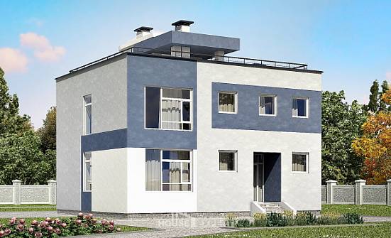 180-005-П Проект двухэтажного дома, простой дом из газобетона Майкоп | Проекты домов от House Expert