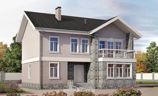 170-008-П Проект двухэтажного дома, классический дом из поризованных блоков Майкоп | Проекты домов от House Expert