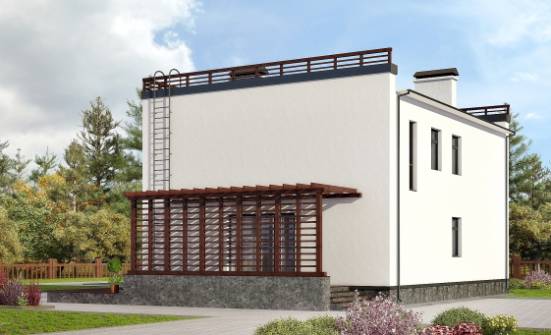 215-002-П Проект двухэтажного дома, красивый дом из арболита Майкоп | Проекты домов от House Expert