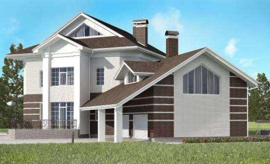 410-001-П Проект двухэтажного дома, гараж, уютный загородный дом из кирпича Майкоп | Проекты домов от House Expert