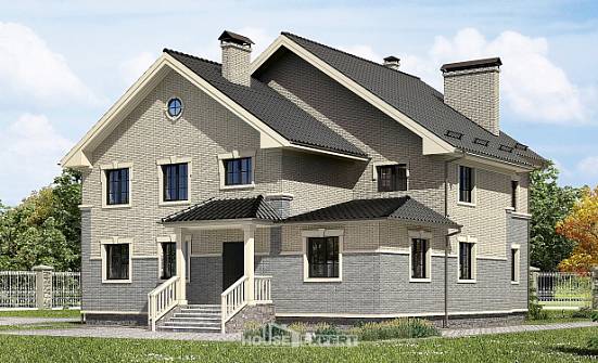 300-004-П Проект двухэтажного дома, огромный дом из блока Майкоп | Проекты домов от House Expert