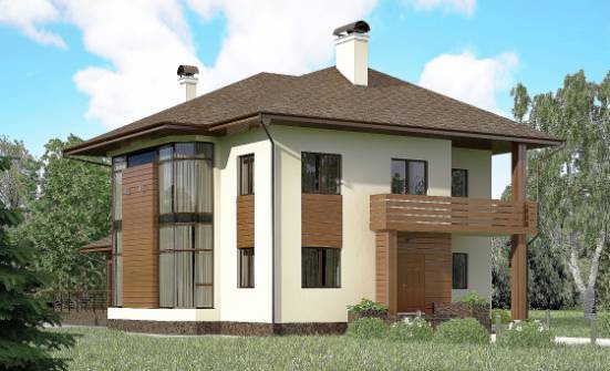 300-001-П Проект двухэтажного дома, современный загородный дом из кирпича Майкоп | Проекты домов от House Expert