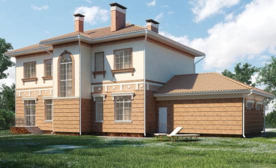 285-001-Л Проект двухэтажного дома, гараж, современный загородный дом из кирпича Майкоп | Проекты домов от House Expert