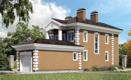 150-006-П Проект двухэтажного дома и гаражом, красивый домик из пеноблока Майкоп | Проекты домов от House Expert