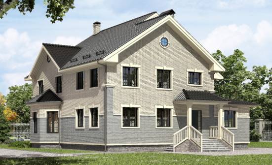 300-004-П Проект двухэтажного дома, огромный дом из блока Майкоп | Проекты домов от House Expert