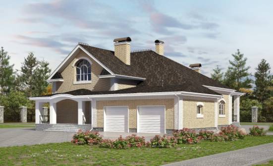 290-001-П Проект двухэтажного дома мансардой, гараж, классический дом из кирпича Майкоп | Проекты домов от House Expert