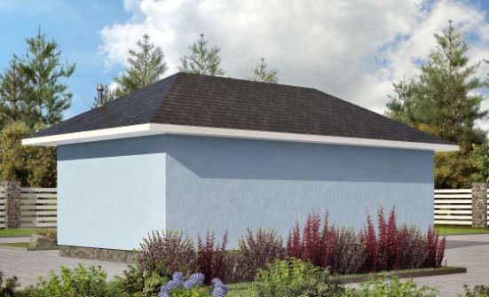 040-001-Л Проект гаража из бризолита Майкоп | Проекты одноэтажных домов от House Expert