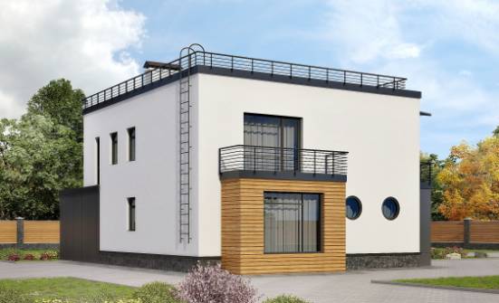 260-002-П Проект двухэтажного дома, гараж, классический домик из твинблока Майкоп | Проекты домов от House Expert
