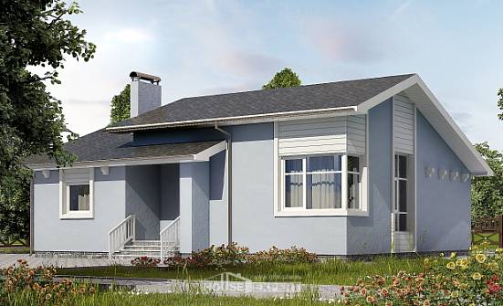 110-003-Л Проект одноэтажного дома, доступный загородный дом из газосиликатных блоков Майкоп | Проекты домов от House Expert