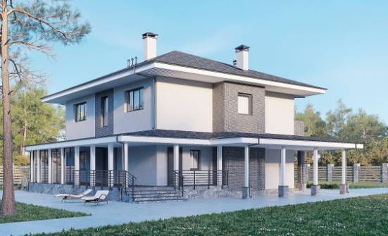 250-004-Л Проект двухэтажного дома, классический домик из поризованных блоков Майкоп | Проекты домов от House Expert