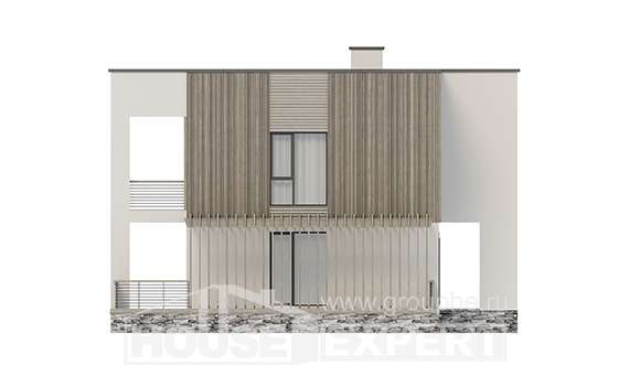 150-017-П Проект двухэтажного дома, скромный домик из бризолита, Майкоп