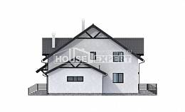 290-003-П Проект двухэтажного дома мансардный этаж, классический загородный дом из арболита Майкоп, House Expert