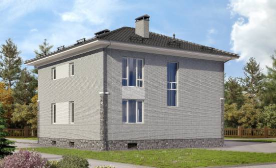 275-004-П Проект трехэтажного дома, гараж, уютный домик из кирпича Майкоп | Проекты домов от House Expert