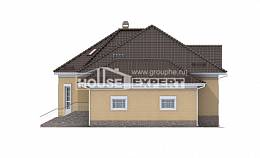 400-001-П Проект трехэтажного дома с мансардой и гаражом, красивый дом из газобетона Майкоп, House Expert