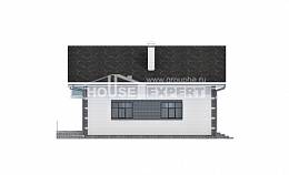 180-001-П Проект двухэтажного дома мансардой и гаражом, простой дом из поризованных блоков, Майкоп