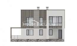 150-017-П Проект двухэтажного дома, бюджетный домик из керамзитобетонных блоков, Майкоп