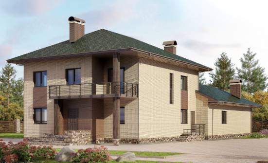 305-003-П Проект двухэтажного дома, красивый загородный дом из керамзитобетонных блоков Майкоп | Проекты домов от House Expert