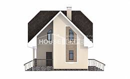 125-001-Л Проект двухэтажного дома с мансардным этажом, красивый дом из керамзитобетонных блоков Майкоп, House Expert