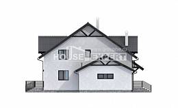 290-003-П Проект двухэтажного дома мансардой, большой дом из керамзитобетонных блоков Майкоп, House Expert