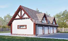 145-002-Л Проект гаража из теплоблока Майкоп, House Expert