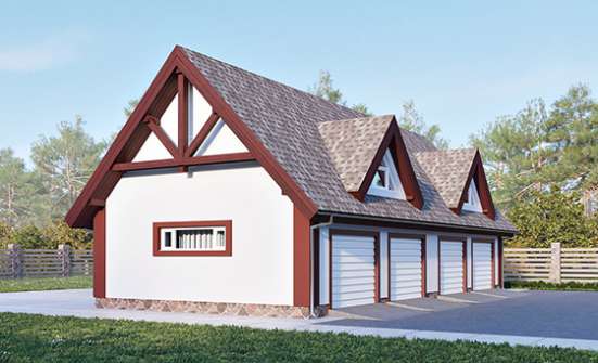 145-002-Л Проект гаража из газобетона Майкоп | Проекты домов от House Expert