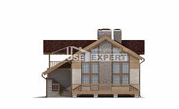 165-002-П Проект двухэтажного дома с мансардным этажом и гаражом, бюджетный дом из теплоблока Майкоп, House Expert