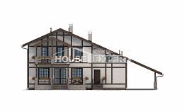 250-002-Л Проект двухэтажного дома с мансардным этажом, гараж, средний дом из кирпича Майкоп, House Expert