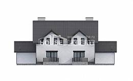 290-003-П Проект двухэтажного дома с мансардой, большой загородный дом из теплоблока Майкоп, House Expert