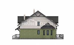 120-003-П Проект двухэтажного дома мансардой, недорогой домик из твинблока Майкоп, House Expert