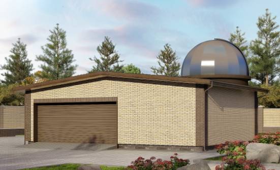 075-001-Л Проект гаража из кирпича Майкоп | Проекты домов от House Expert