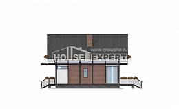 170-007-П Проект двухэтажного дома мансардный этаж, доступный домик из дерева Майкоп, House Expert