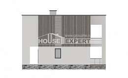 150-017-П Проект двухэтажного дома, компактный коттедж из блока, Майкоп