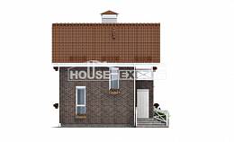 045-001-Л Проект двухэтажного дома с мансардным этажом, недорогой коттедж из твинблока Майкоп, House Expert