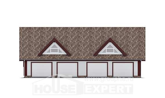 145-002-Л Проект гаража из керамзитобетонных блоков Майкоп, House Expert